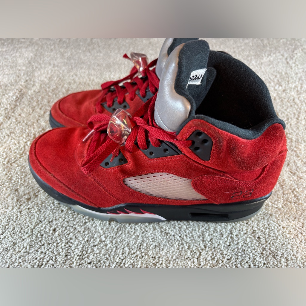 Nike Air Jordan 5 Retro Raging Bull Size Sz 8.5 Dd0587-600 Og Red Metallic Fire
